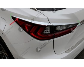 Хромированные накладки на задние фонари Lexus RX 4 2015+ реснички