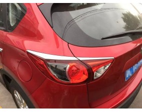 Хромированные накладки на задние фонари Mazda CX-5 2011+ B