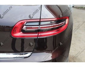 Хромированные накладки на задние фонари Porsche Macan 1 2013+ B