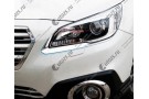 Хромированные накладки на фары Subaru Outback 5 2015+ (реснички)