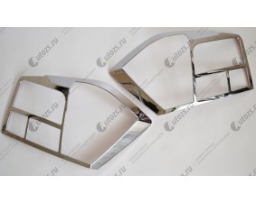 Хромированные накладки на задние фонари Honda City 5 2008-2015
