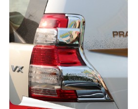 Хромированные накладки на задние фонари Toyota Land Cruiser Prado 150 2013+ C