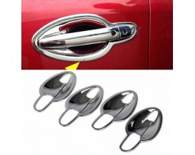 Хромированные накладки для ниш дверных ручек Mazda CX-5 2 2017+ (8 накладок)