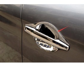 Хромированные накладки для ниш дверных ручек Mitsubishi Outlander 3 2012+