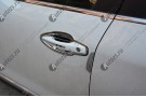 Хромированные накладки для ниш дверных ручек Peugeot 2008 2014+