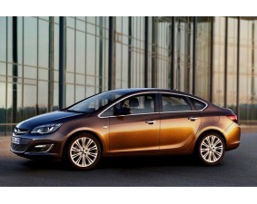 Хромированные молдинги окон Opel Astra J 2010+ седан (22 молдинга) 