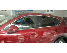 Хромированные молдинги окон Mazda CX-5 1 2011+ (14 молдингов)