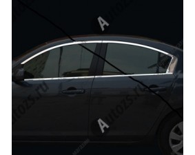Хромированные молдинги окон Mazda 3 BL 2009-2013 седан (8 молдингов)