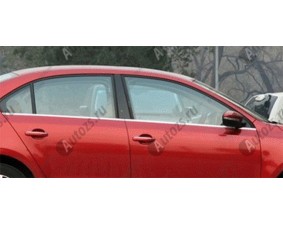 Хромированные молдинги окон Volkswagen Jetta 6 2011+ (6 молдингов)