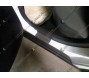 Хромированные накладки на пороги Nissan Almera G15 2013+ внешние