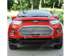 Накладка хром сетка на решетку радиатора Ford EcoSport 2014+ A