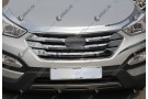 Хром накладка на решетку радиатора Hyundai Santa Fe 3 2012-2016