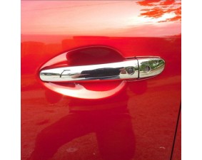 Хромированные накладки на дверные ручки Mazda CX-5 2 2017+ с отверстием