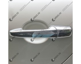 Хромированные накладки на дверные ручки Mazda CX-7 2006-2009