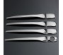 Хромированные накладки на дверные ручки Peugeot 207 стальные