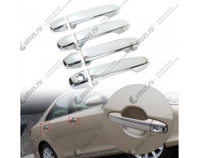 Хромированные накладки на дверные ручки Toyota Camry XV50 2011+