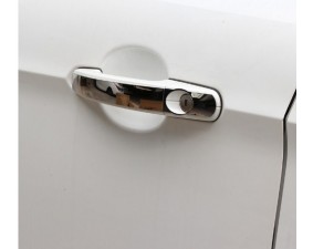 Хромированные накладки на дверные ручки Ford Focus 2, 3 2008-2018 стальные