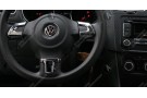 Декоративные накладки на рулевое колесо Volkswagen Polo 5 2009-2015 до рестайлинга хромированные A