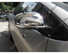Хромированные накладки на зеркала заднего вида Mazda 3 BL 2009-2013 A