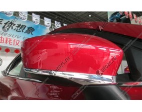 Хромированные накладки на зеркала заднего вида Mazda 3 BM 2013+ B