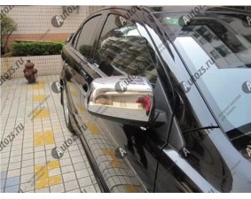 Хромированные накладки на зеркала заднего вида Mitsubishi Lancer 10 2007-2015