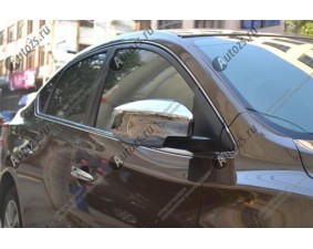 Хромированные накладки на зеркала заднего вида Nissan Sentra B17 2014+