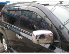 Хромированные накладки на зеркала заднего вида Nissan X-Trail T31 2007-2015 A