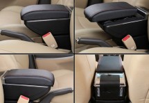 Подлокотник для Chevrolet Cruze II 2015+ черная стежка