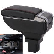 Подлокотник для Chevrolet Tracker 2013+ с USB красная строчка