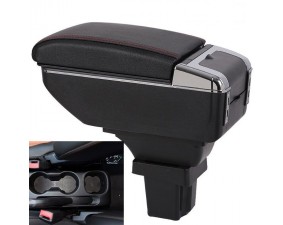 Подлокотник для Chevrolet Tracker 2013+ с USB красная строчка