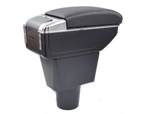 Подлокотник для ВАЗ (Lada) XRAY 1 2015+ c USB черная строчка