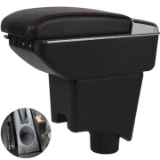 Подлокотник для Renault Sandero/Logan 2009+ (с USB) красная строчка