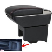Подлокотник для Volkswagen Polo 2009-2018 c USB красная строчка
