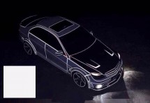 Светоотражающая лента 3D белая - 5 метров