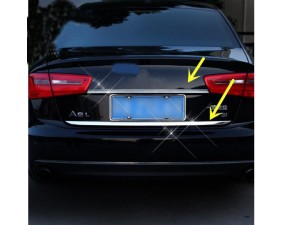 Хромированная накладка на кромку и на дверь багажника Audi A6 2011+