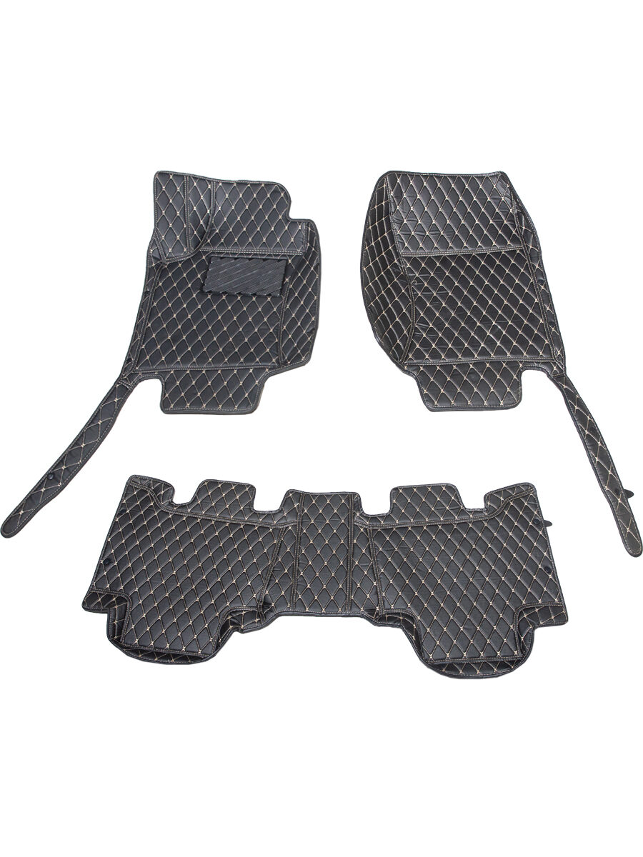 Кожаные 3D коврики Autozs Premium для Lexus GX I (2002-2009)