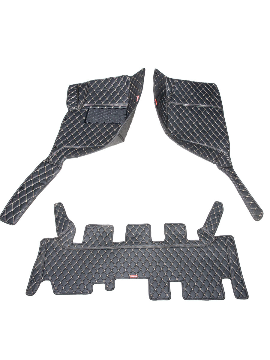 Кожаные 3D коврики Autozs Premium для Toyota Land Cruiser 80 Series Рестайлинг (1995-2008)