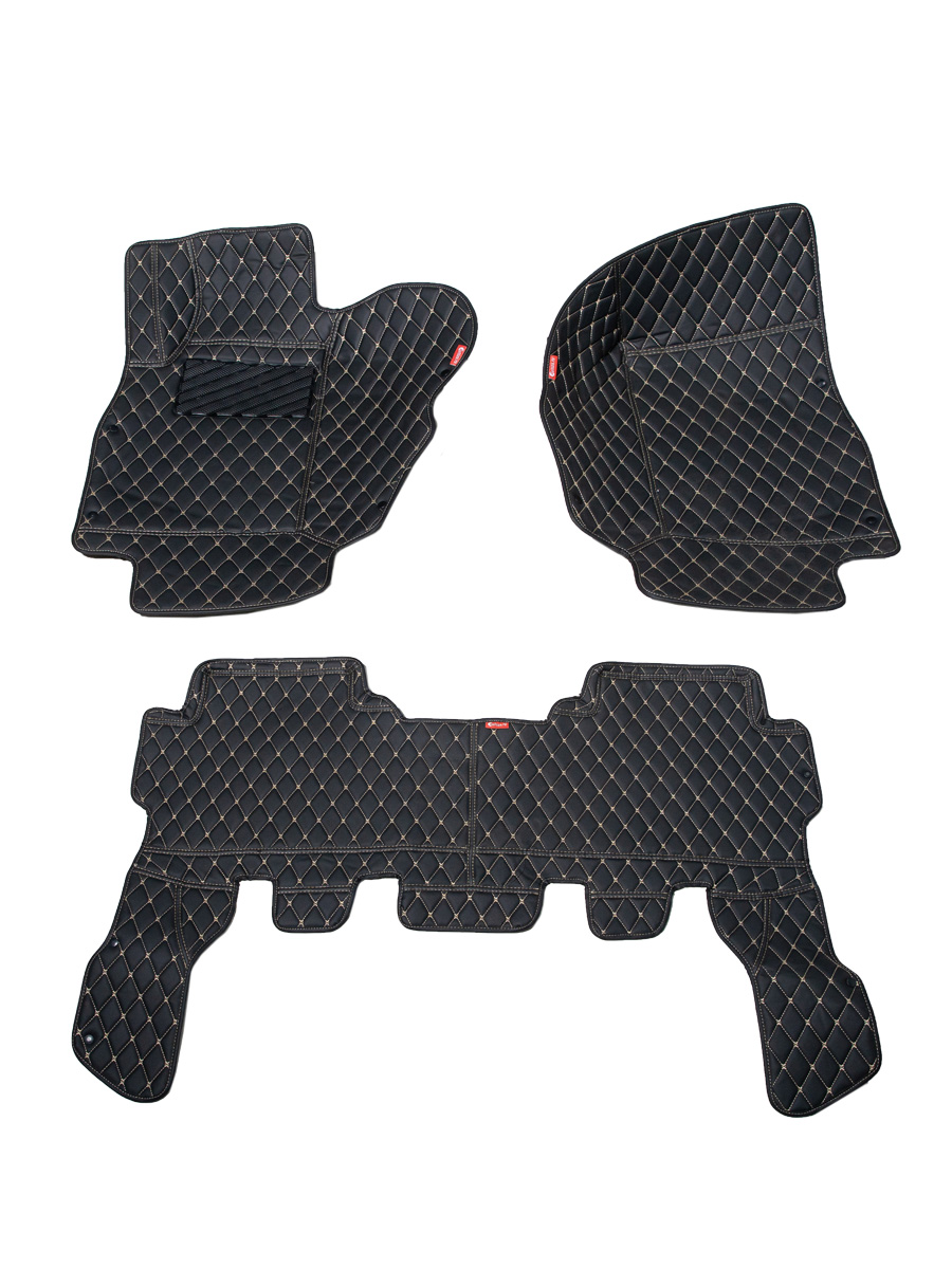 Кожаные 3D коврики Autozs Premium для Nissan Patrol V (Y61) Рестайлинг Внедорожник 3 дв. (2004-2010)