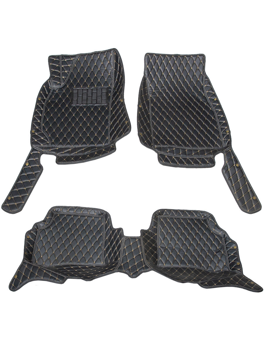 Кожаные 3D коврики Autozs Premium для Nissan Sunny B15 (1998-2004)