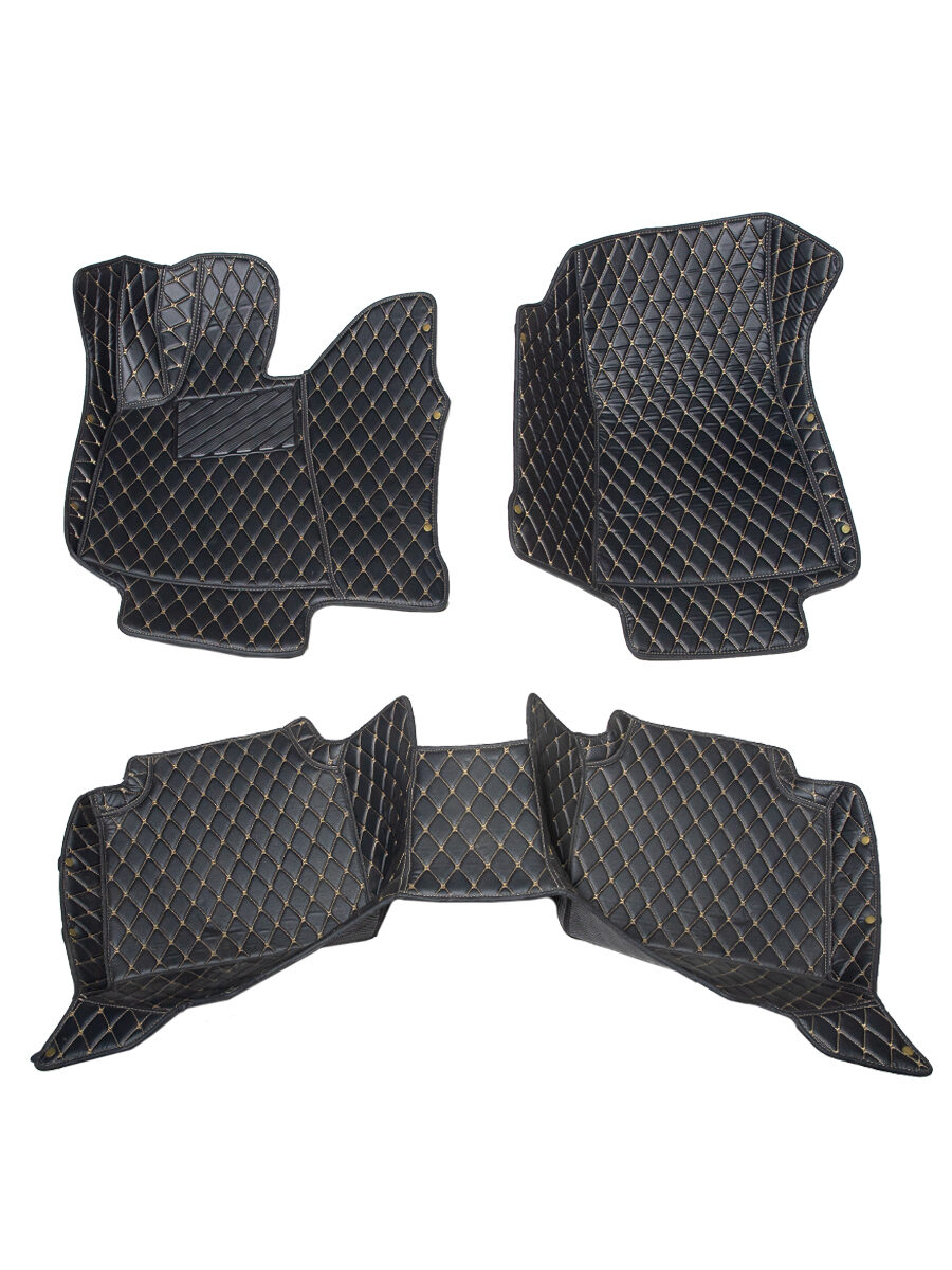 Кожаные 3D коврики Autozs Premium для Toyota Crown Majesta VI (S210) (2013+)