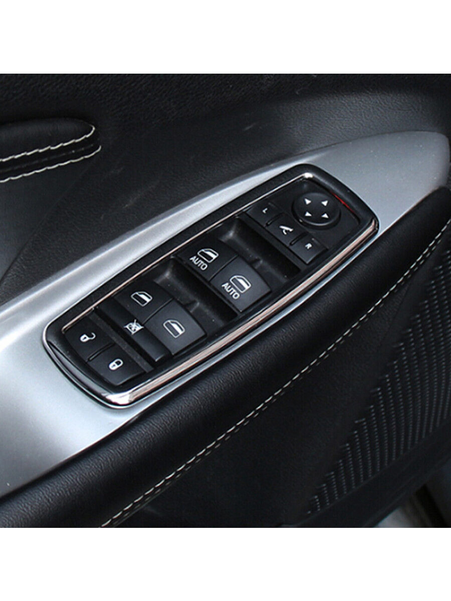 Декоративные накладки для панели стеклоподъемника Jeep Cherokee KL 2013+