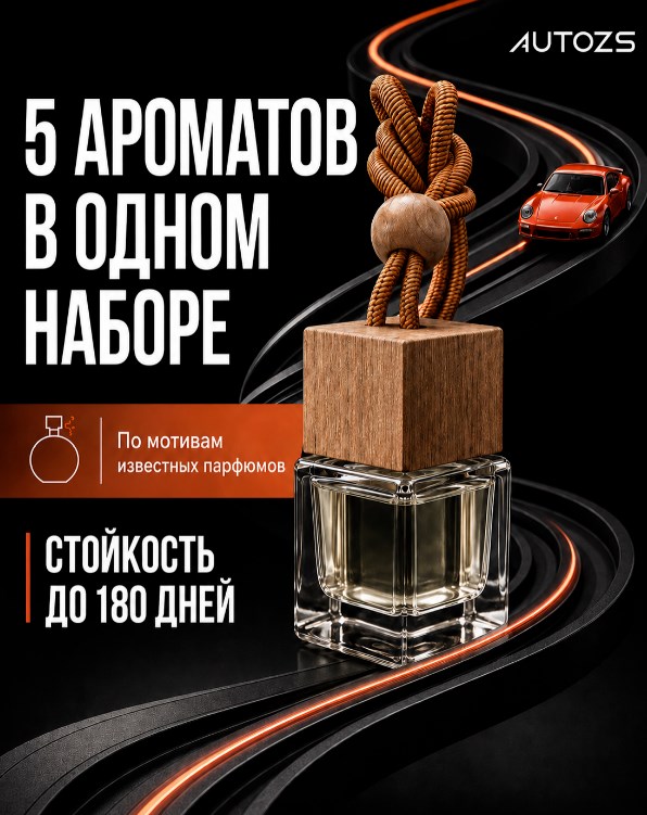 Подарочный набор ароматизаторов в машину автопарфюм