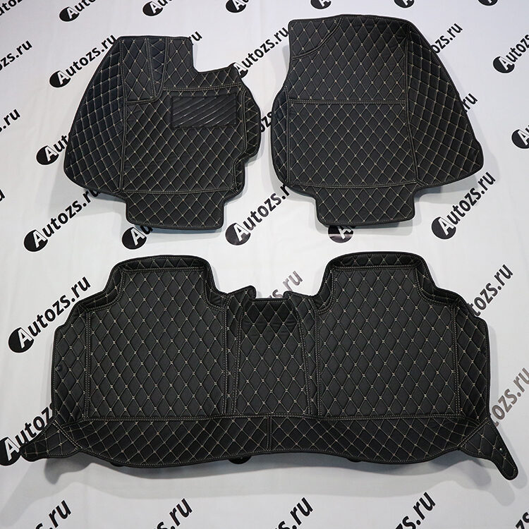Кожаные 3D коврики Autozs Premium для Toyota Camry (Japan) XV50 (2012+) 