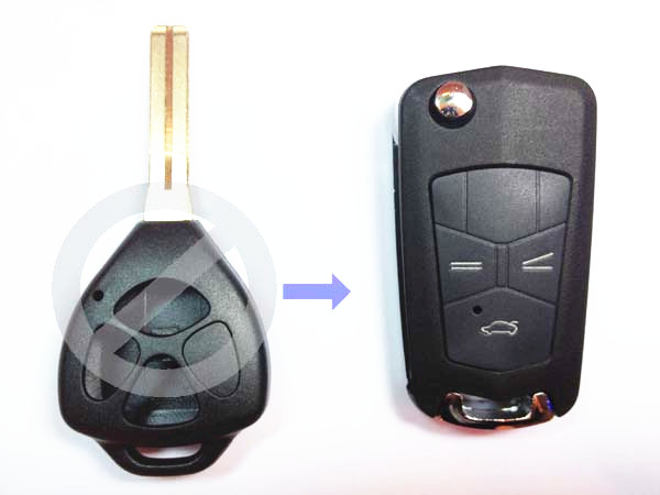 

Выкидной ключ Toyota Crown 3 кнопки C #85