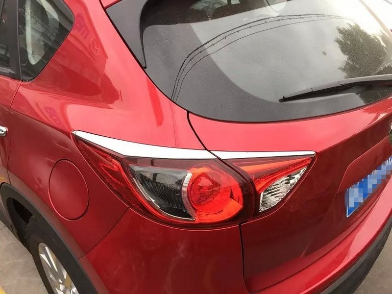 

Хромированные накладки на задние фонари Mazda CX-5 2011+ B